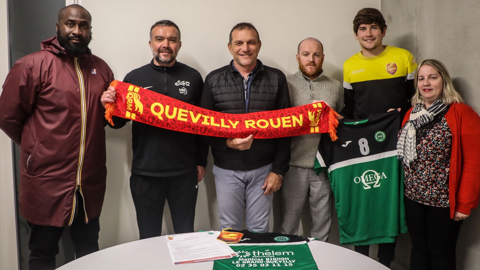 Quevilly Roen Logo Le Stade Grand Quevilly et QRM signent un partenariat - QRM